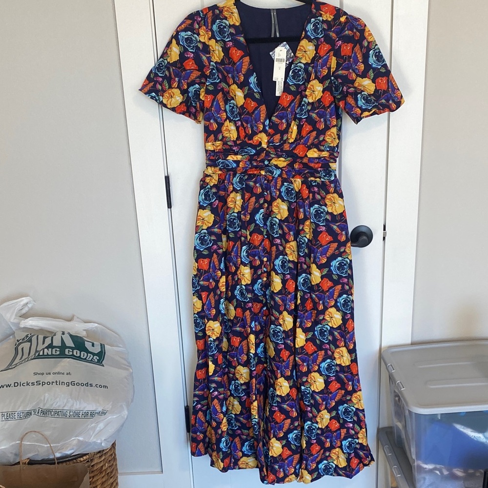 Anthropologie Multicolor Floral Maxi Dress